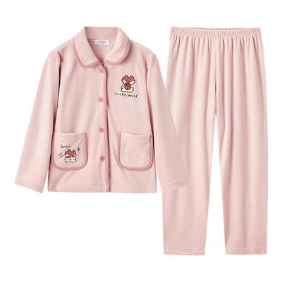 【加厚海岛绒】女童睡衣家居服冬