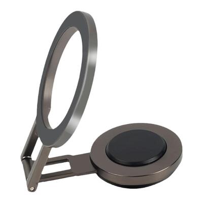 菁英车载手机支架双头磁吸可拆卸车载导航支架magsafe折叠小巧锌合金车载支架通用