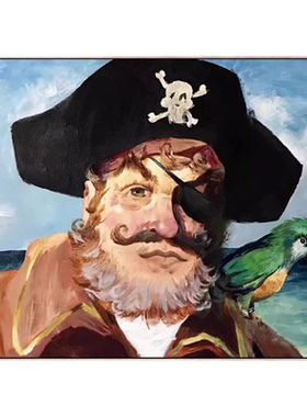 海绵宝宝海盗船长儿童房挂画壁画