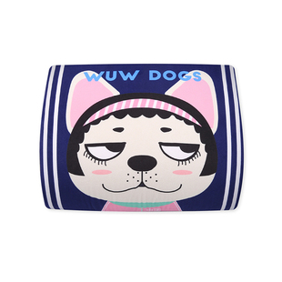 卡里努努呜呜狗卡通记忆棉汽车腰靠车用护腰靠垫办公室车载靠背垫