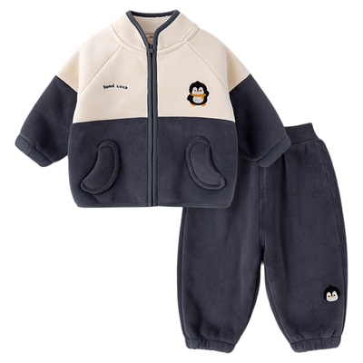 【全码A类】男童套装加绒洋气