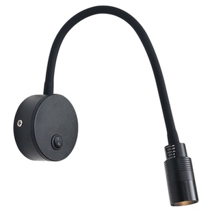 壁灯软管床头灯卧室阅读灯创意现代简约带开关led调焦一束光射灯