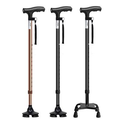 日本乐来福四脚拐杖便携老年人