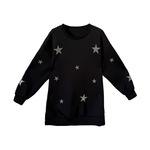 烫钻加绒加厚特大码卫衣女长款200斤胖mm宽松显瘦减龄遮屁股上衣