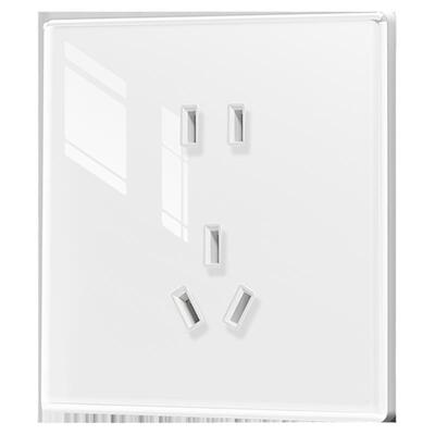 钢化玻璃开关插座86型超薄面板