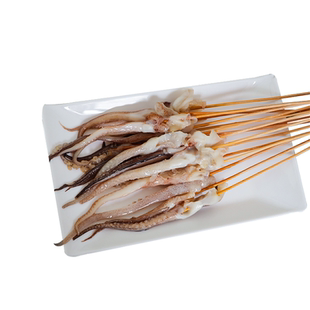 网红10克鱿鱼须手把大串冷冻海鲜大串商用烧烤油炸铁板手把串食材