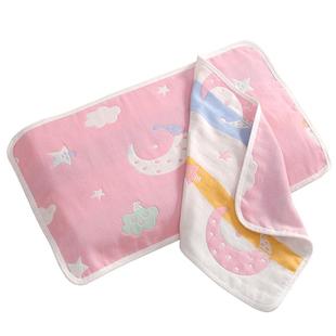 婴儿枕巾儿童纯棉纱布吸汗透气宝宝新生枕头巾a类全棉柔软幼儿园