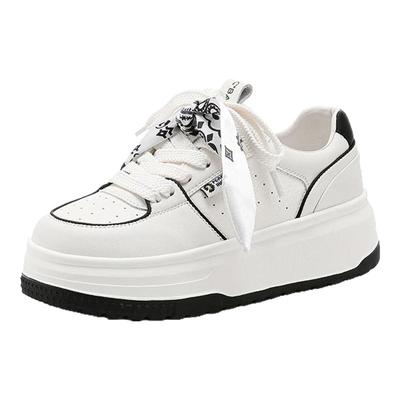 千百度小白鞋丝带休闲板鞋运动鞋