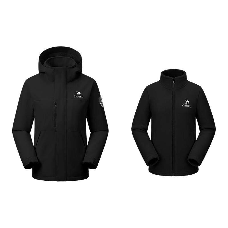骆驼儿童冲锋衣保暖户外登山服