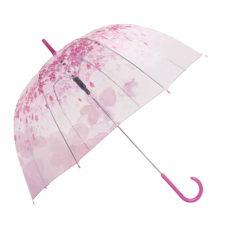 日系樱花雨伞长柄公主伞