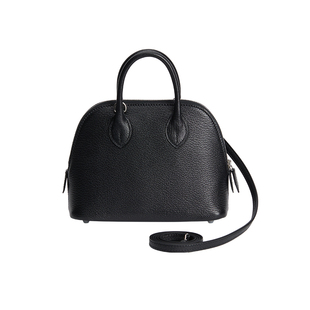 高级订制轻奢欧美手工缝线进口EVE山羊皮Mini女包保龄球贝壳包包