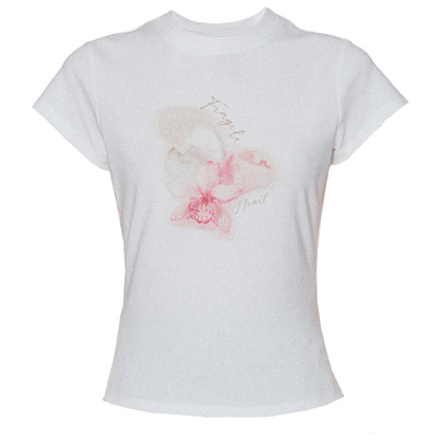 易碎商店·贝壳花朵印花T恤