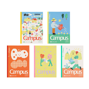 【自营】日本KOKUYO国誉迪士尼联名无线装订本水果笔记本A5Campus设计点线方格横线B5记事本塔卡沙宝可梦限定