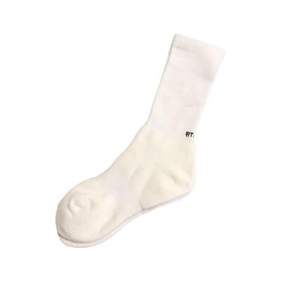 日系纯色黑白灰毛巾底运动袜