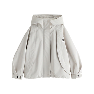 布丁哈鲁童装女童纯色儿童外套春秋款女大童风衣秋季2026新款洋气