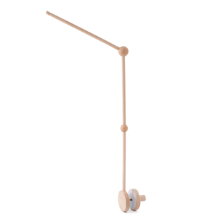 蒙氏婴儿床铃支架实木质可旋转新生宝宝摇铃挂件音乐0-1岁diy配件