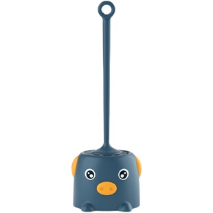 壁挂式马桶刷家用无死角带底座卡通厕所免打孔卫生间刷子清洁套装