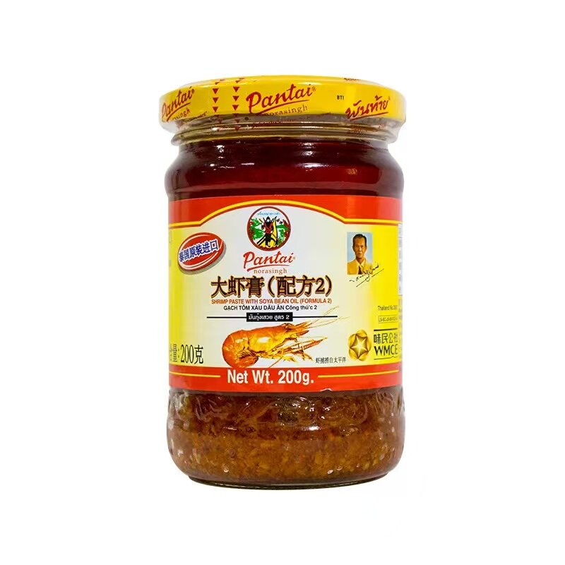 泰国进口潘泰大虾膏配方2诺华星虾头油Pantai虾酱潘泰大虾膏200克