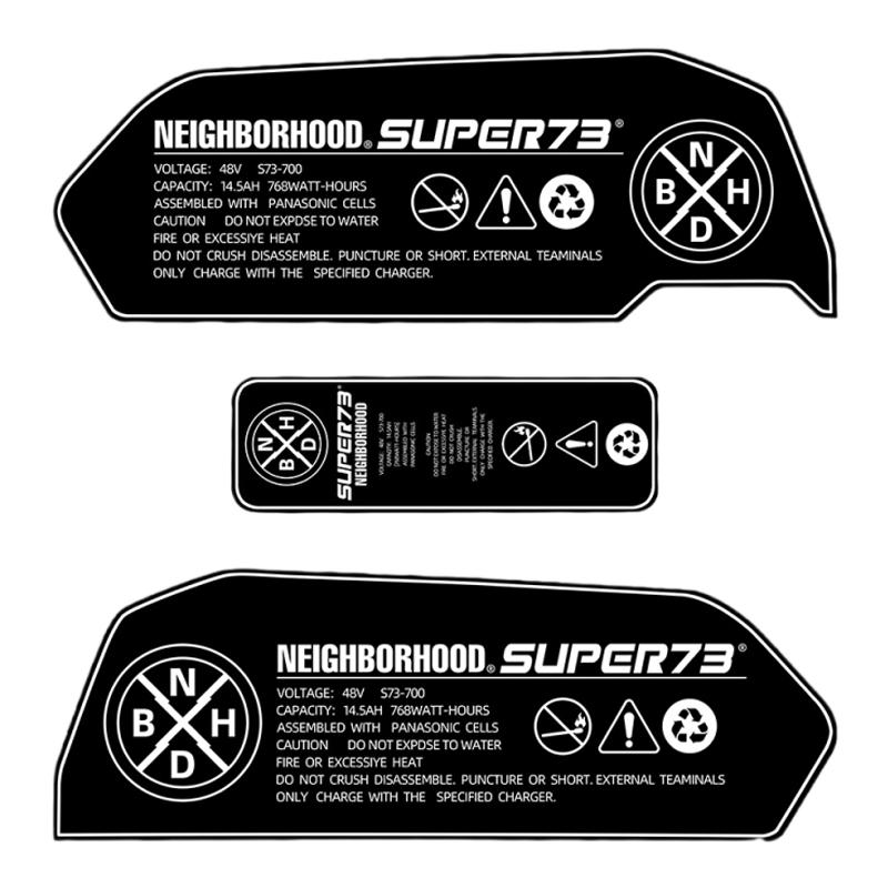 super73-S1Y1联名款越野竞赛平替大鹦鹉电池贴纸通用防水改装配件