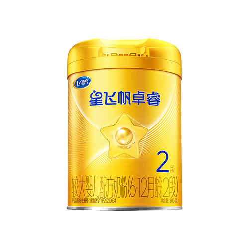 【百补】飞鹤星飞帆卓睿2段乳铁蛋白奶粉300g*1罐专利HMO