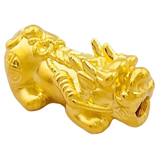 百泰黄金手链女配件财运亨通铜钱貔貅金珠路路通Diy足金手串配饰