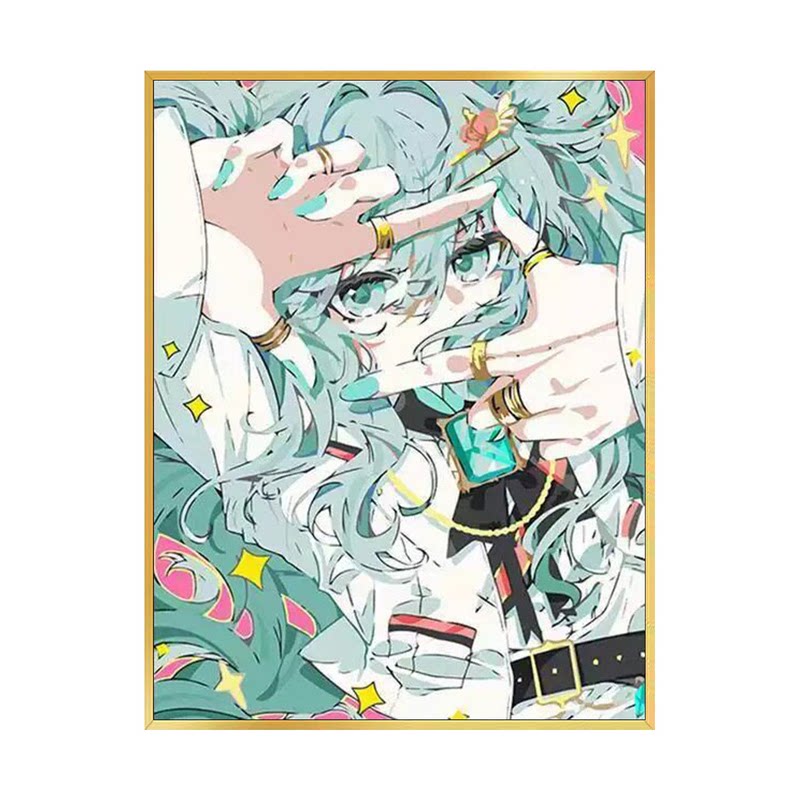 卡通动漫初音未来2026新款钻石画
