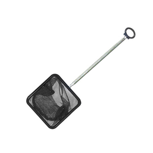 日生艾柯星鱼缸伸缩渔捞网 鱼捞 渔网不锈钢水族伸缩式方形鱼捞