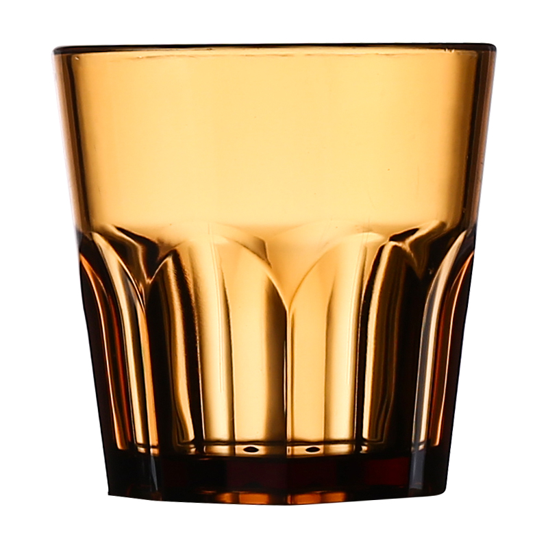 亚克力塑料啤酒杯 透明PC防摔加厚酒杯八角杯酒吧KTV商用专用杯子