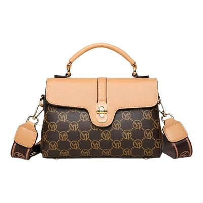 高档女士手提斜挎包锁扣妈妈包潮