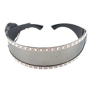 LED发光眼镜 蹦迪酒吧聚会礼品音乐夜场气氛用品夜光舞台表演道具