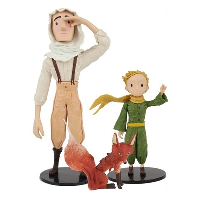 正版小王子玫瑰花狐狸女友手办