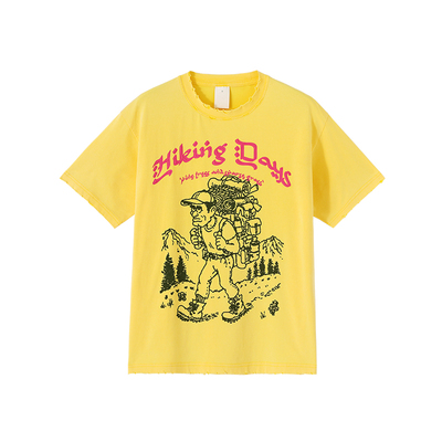 CONP 26SS “远足日”做旧洗水磨损短袖