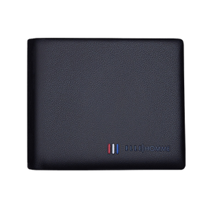 正品ELLE HOMME真皮男士钱包男横款2025新款送男友钱夹男短款皮夹