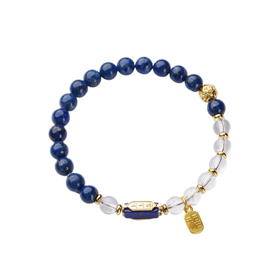 【杭州灵隐官方】青金石水晶手链