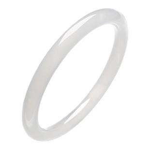 周大生白月光叮当镯荔枝冻白玉髓手镯女细条玉镯子女生生日礼物