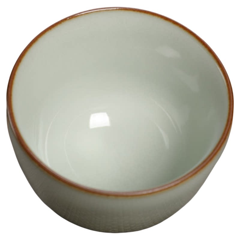 哥窑开片龙泉青瓷茶杯
