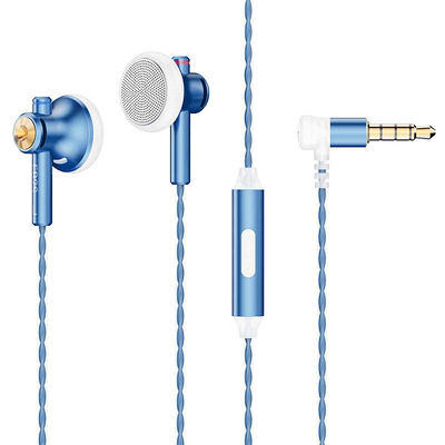 NICEHCK原道小蓝帽EB2S Pro 平头塞耳机HiFi人声有线带麦金属游戏