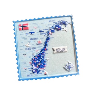 3个包邮 出口芬兰瑞典冰岛丹麦挪威南极风景纪念装饰贴冰箱磁性贴