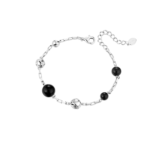 白岚黑玛瑙手链女2023年新款爆款小众精致设计感时尚百搭SL1882