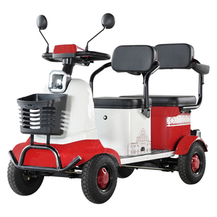 小巴士新款S90高端老人代步车四轮电动车老年专用家用助力电瓶车