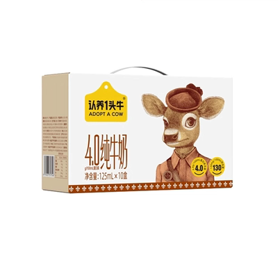 认养一头牛纯牛奶娟姗奶4.0g蛋白
