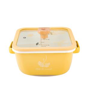 树可银杏搪瓷火锅电磁炉专用锅方锅打边炉大容量汤锅加热不粘不糊