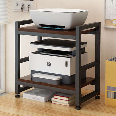 桌面上多层打印机置物架办公室家用一体机收纳整理多功能抬高架子