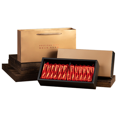 天时双空槽茶叶罐精致高级感礼盒