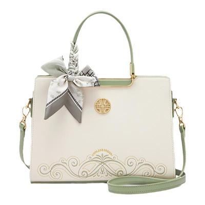 Cnoles蔻一新中式包包女妈妈包国风刺绣单肩斜挎包女士手提包包