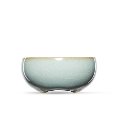 雅瓷汝窑禅定杯单个天青色主人杯