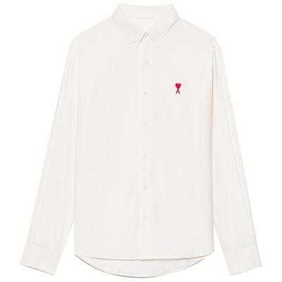 AMIPARIS红色爱心棉质衬衫