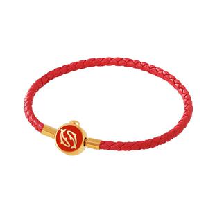 ROGO/月光十二星座红绳手链水瓶双鱼座礼品皮绳生日礼物送女朋友