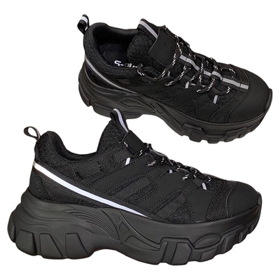 sgirl小码显脚小网红反光老爹鞋