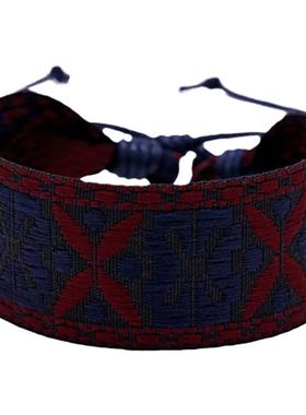 2025新款ins风 森系刺绣缎带手链手工编织手绳学生男女闺蜜23人